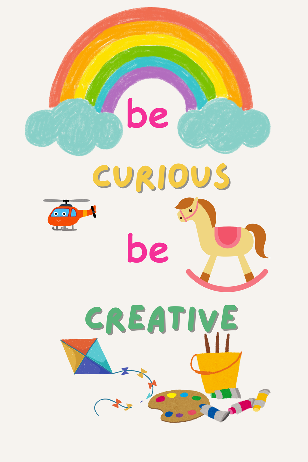 Set of 3 Baby Wall Art Printables | Kids Room Decor Bundle
